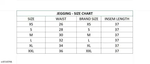Checkered Lycra jeggings combo pack for women, 3 pieces - sizes 26, 30, 34