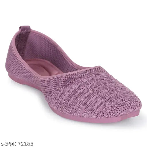 Stylish mesh ankle loop loafer for girls and women, textured boat shoe with Indian origin