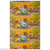 Large, rectangular double-heavy festive season microfiber blanket with printed scene. 254cm x 228cm