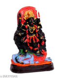 Marble dust Kali statue, Indian poly resin figurine for spiritual ornament, length 12 cm, perfect for gifting occasions