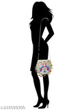 White cotton canvas sling shoulder bag combo with handmade embroidery for girls and women