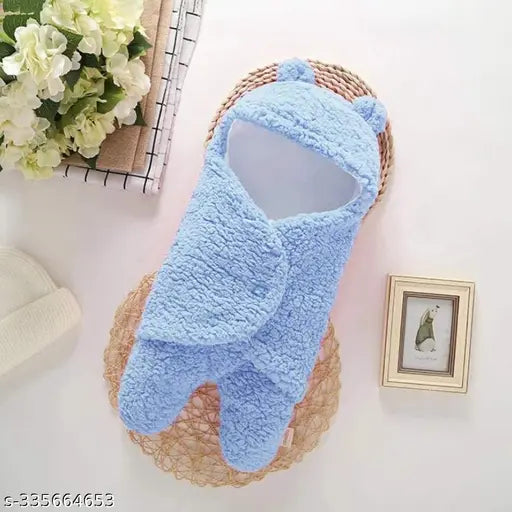 Aakriti Soft cotton-fleece newborn wrap blanket, warm and breathable for 0-9 months sleep sack