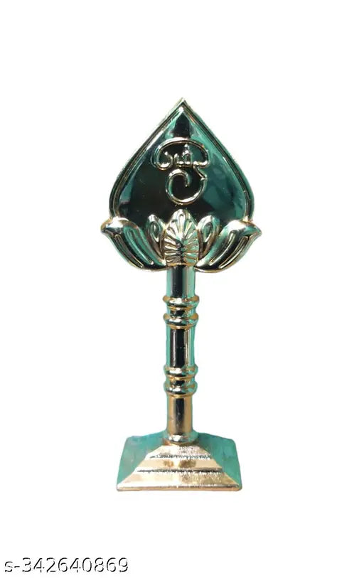 Metal pooja mat, Vel medium size, India-crafted religious accessory