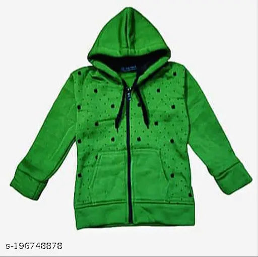 Woolen unisex kids grinder hoodie, color may vary. Tiny Souls brand. Versatile, lightweight cardigan perfect for jeans or suits