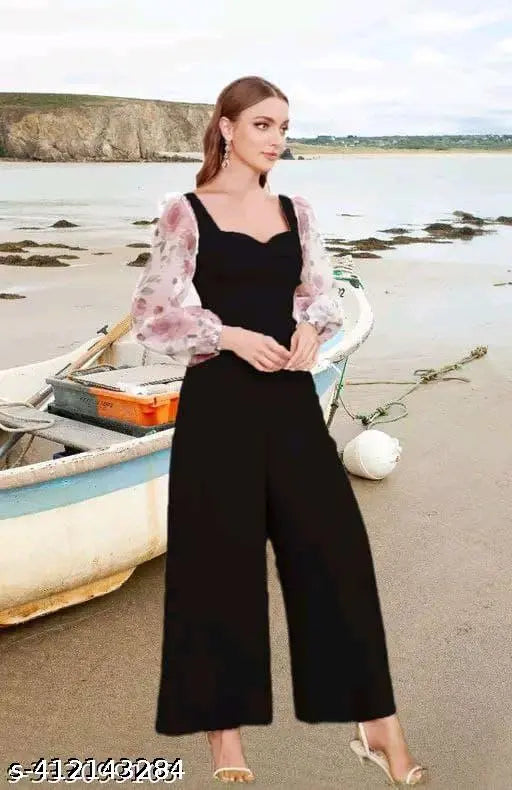 Indian lycra net Bollywood-style jumpsuit with adjustable sizes S-XXL