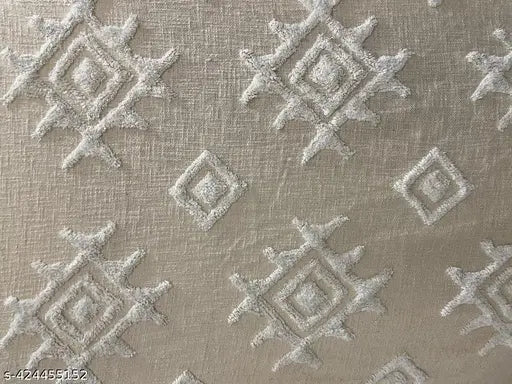 Soft, plush, cotton blend, slubbed and tufted throw
