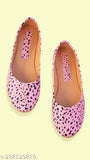 Synthetic DogPink bellies printed ballerinas, durable & comfortable shoes for stylish pet play