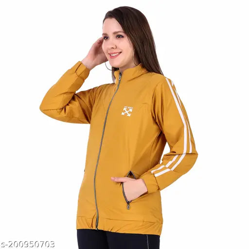 Trendy polyester winter jacket, solid-patterned and graceful, perfect for girls' and women's fashionable, comfy modern wear. Ideal for college, office, or daily life, originates from India
