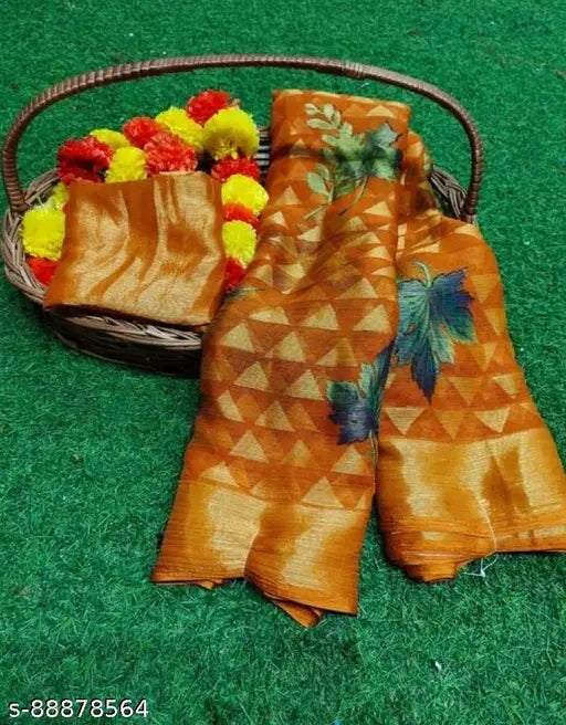 Viscose silk designer saree with blouse, Indian-made, 5.5m length