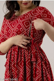 Black, lace patterned maternity dress with side zip closure