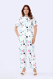 Printed polycotton night suit combo, suitable for all women with super fabrics, wrinkle-free, no iron required