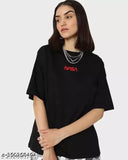 Black cotton oversize T-shirt, NASA logo