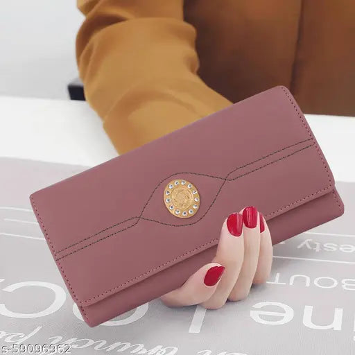A fashionable woman's clutch with a zipper closure