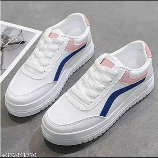 White & blue mesh TERFILL kids sneakers: stylish, lightweight, breathable, Indian-made