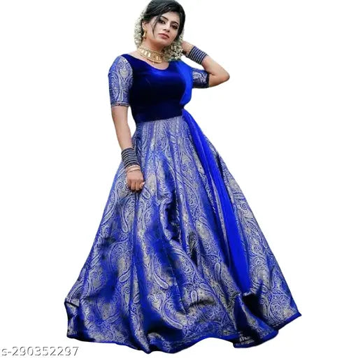 Banarasi silk short sleeves, zari woven NUJC9 blouse, single size options M-XXXL