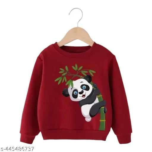 Baby Boys & Girls Full Sleeve Sweatshirt, (Pack of-1) MAROON