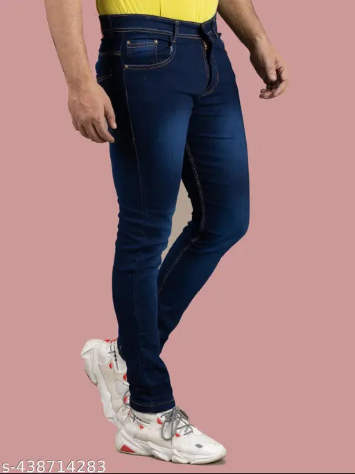 Denim men's jeans solid, high-quality, affordable, versatile fashion essential for everyday wear, size 32 (28 waist, 42 length, 40 hip), made in India