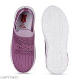 Pink mesh women's sneakers, lace-up style for running and walking, lightweight & breathable, sports shoes by Bellie