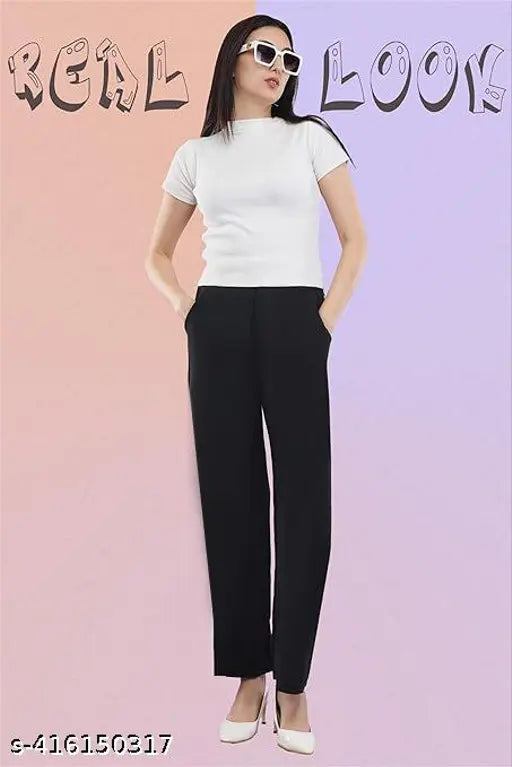 Black formal women's pants