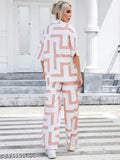 Fancy polycotton jumpsuit with short sleeves, vibrant women's fashion from India