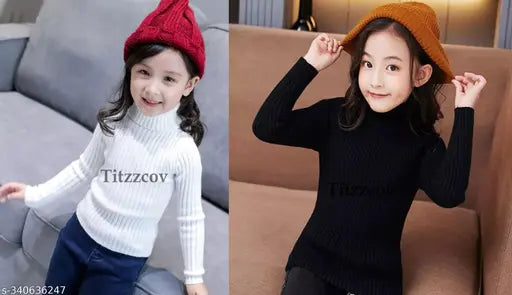 Striped wool kids sweater in multiple sizes (0-7 years), handcrafted with superior materials from India