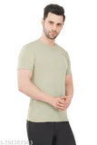 Mens jacquard dry fit sports t-shirt, solid polyester, short sleeves for activewear, men's size M-XXXL made in India