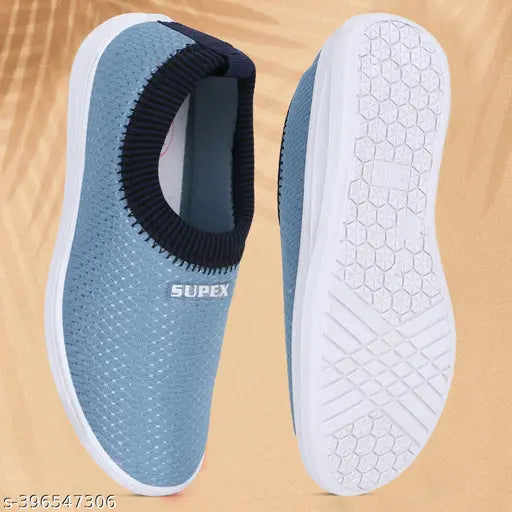 Embellished textile walking, running, gym and loafers for women - SUPEX Sports India