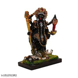 Traditional Indian Kaali Mata resin statue, 16cm x 23cm x 9cm, ideal for pooja, home decor, or car dashboard