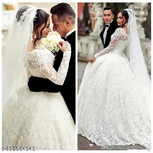 White tulle wedding skirt with a hoop silhouette