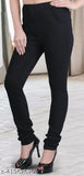 Solid denim trendy women's jeggings, available in sizes 28-40 (IN) with 30-41 in length
