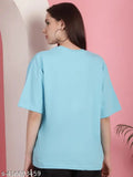 Oversized women's graphic print t-shirt, loose fit, regular cut