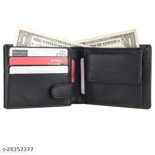 Beast Valley RFID secured genuine leather men's wallet, premium textured design with 8 card slots, ideal for gifting