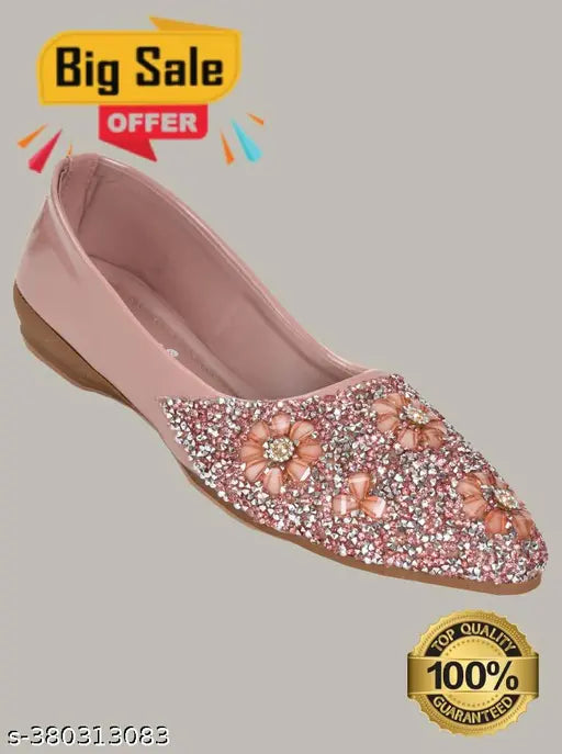 Multicolor synthetic leather Trend Transfit ballerinas for women, textured slip-on shoes in sizes IND-5 to IND-9