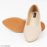 Synthetic leather colorblocked women's casual and comfortable belly for regular use - IND-4 to IND-9 sizes