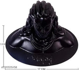14cm Brass Adiyogi Shiva Idol, Indian handcrafted Shiva statue for car or home decor