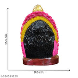Multi-colored resin Maa Tara Kali Ma statue for pooja room decoration, 15.5 cm high, intricate craftsmanship, divine aesthetic