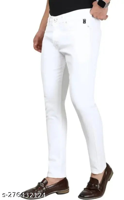 White denim plain jeans by Mahi Events, size 30/waist 30in, length 40in