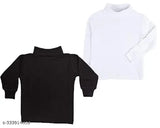 Woolen high neck sweaters combo for baby boys & girls, winter essential in warm tones