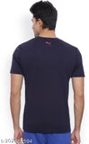 Solid cotton blend men's half sleeve round neck t-shirt, regular fit in multiple sizes for daily, gym, and casual wear. Available individually or as value packs in various colors - made in India