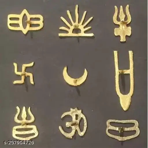 Tilak stamps, pack of 10, various religious symbols
