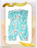 Woolen printed dungaree set for newborn babies, warm winterwear in vibrant patterns