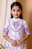 Indian printed cotton kurti set with plazzo, A-line pyjamas for summer party wear in girls sizes 1-2yrs to 9-10yrs