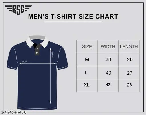 Mens cotton blend color blocked polo t-shirt with short sleeves, size M (38" x 26"), India origin