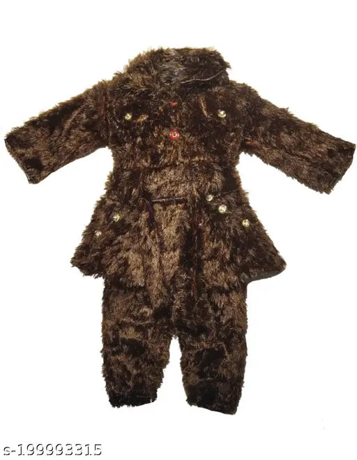Baby girls & boys casual/party wool sweater sweatpant set, solid pattern for playtime and parties