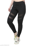 Ultra soft, lightweight Lycra jeggings for women, solid net design, comfortable and versatile, extra stretchable fabric