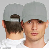 Grey and maroon cotton adjustable baseball summer sports cap pack, unisex design with sweat-proof feature, perfect for beach or party wear