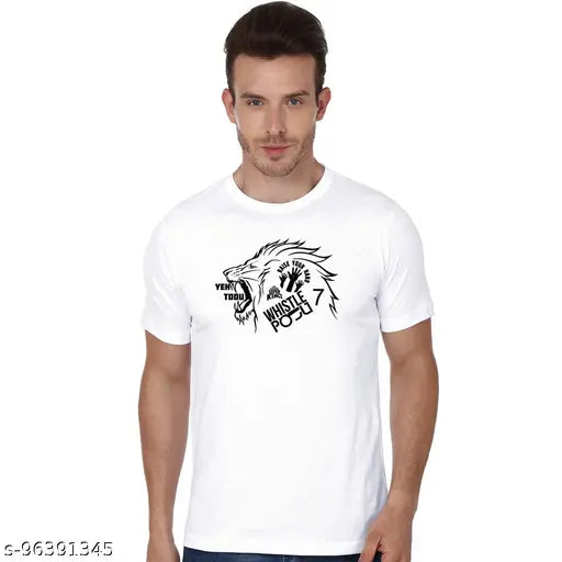 Cotton short-sleeve IPL printed shirt featuring Chennai Super Kings logo, ideal for CSK fans in India