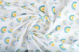 Organic yellow star rainbow muslin swaddle set, premium cotton for newborns - breathable, soft, comfortable baby essentials