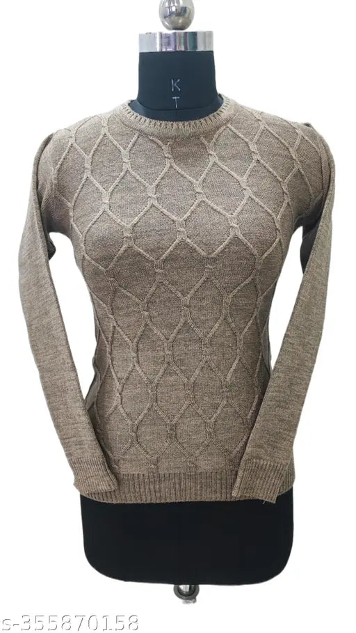 Woolen top in vibrant rainbow yarn, elegant and contemporary self-design. Soft, cozy, and ideal for colder seasons. Free size (36 inch bust, 25 inch length). Versatile for casual and semi-formal occasions. Low-maintenance and long-lasting quality. Limited edition design available