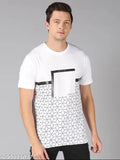 Cotton Urbane Ravishing Men's T-shirt set, printed design, 3 pieces in organic cotton blend - trendy, comfortable regular fit